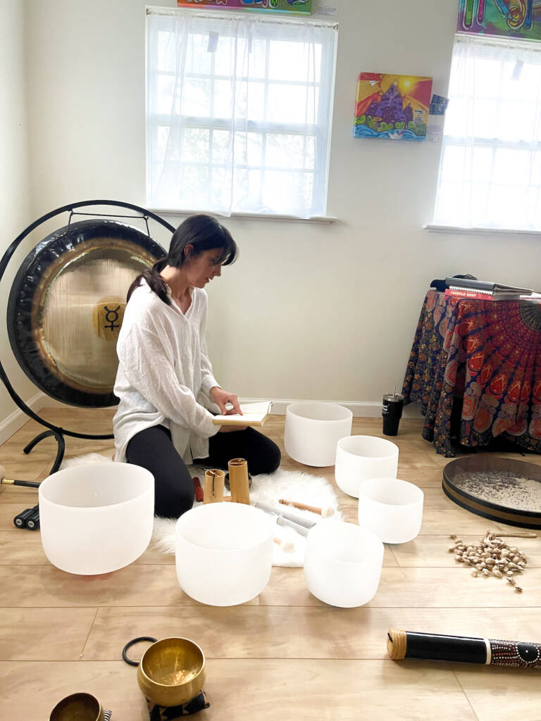 Group sound bath and meditation by Michelle Hamilton of Noble Healing Collective